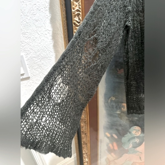 Wildfox White Label Deconstructed Sweater | Olive Green | Late 90s Early Y2K - Picture 4 of 10